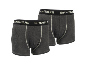 61514 - Pánske bambusové boxerky – antracitové - 2ks/bal.