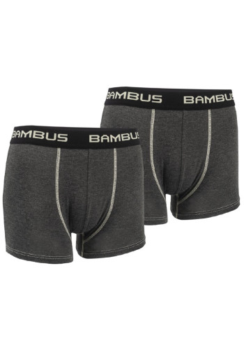 61514 - Pánske bambusové boxerky – antracitové - 2ks/bal.
