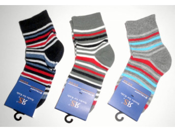 20848 - Chlapčenské bavlnené ponožky - 3 páry/bal.