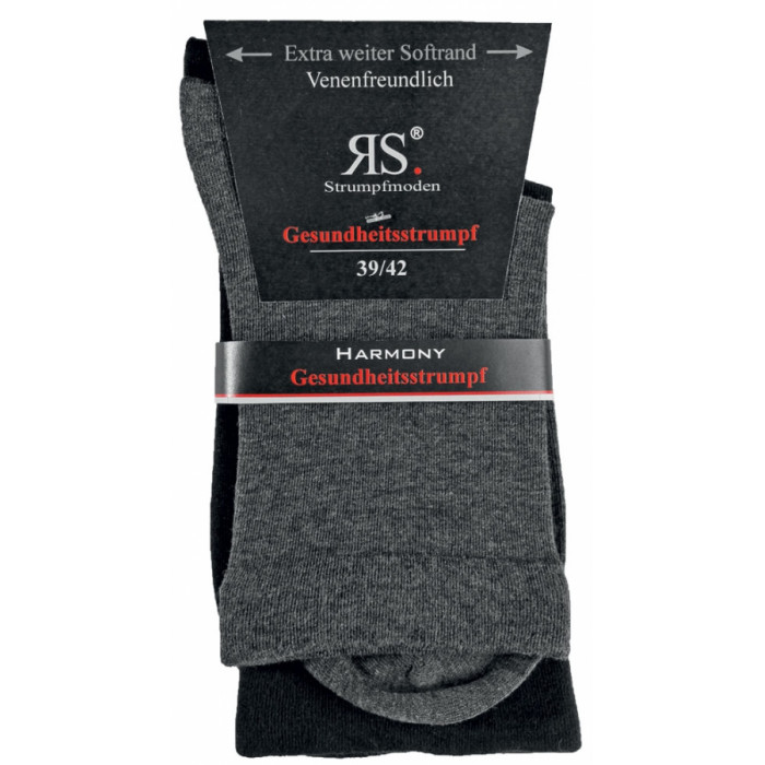 11120- Dámske zdravotné ponožky "GANZ OHNE GUMMI" - 2 páry/bal.