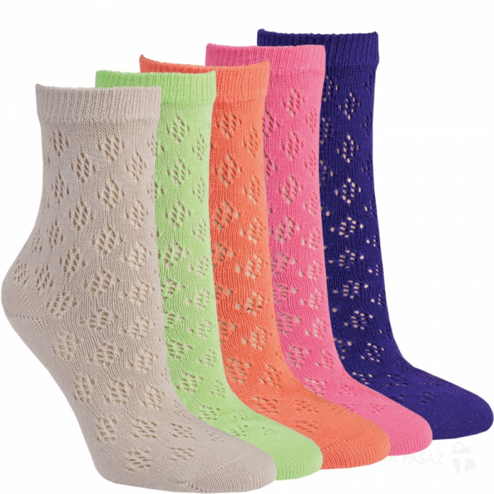 11968- Dámske krajkové ponožky „WABEN DESIGN“ - 3 páry/bal.
