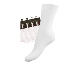 12714- Dámske rebrované ponožky "WEISS" - 5 párov/bal.
