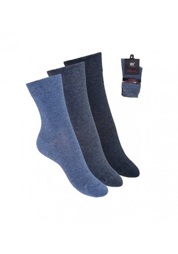 13317- Dámske bavlnené ponožky "JEANS"- 3 páry/bal.