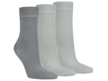 13327- Dámske bavlnené ponožky "GRANIT"- 3 páry/bal.
