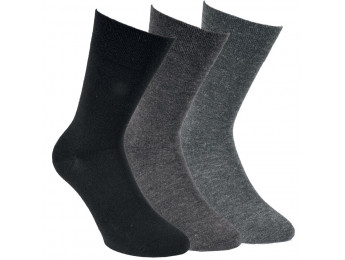 13357- Dámske vlnené ponožky "FEIN" - bez gumy- 3 páry/bal.