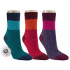 13851- Dámske luxusné vlnené ponožky "HERBSTFARBEN"- 2 páry/bal.