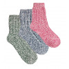 13854- Dámske vlnené ponožky "NORWEGER STYLE"- 2 páry/bal.