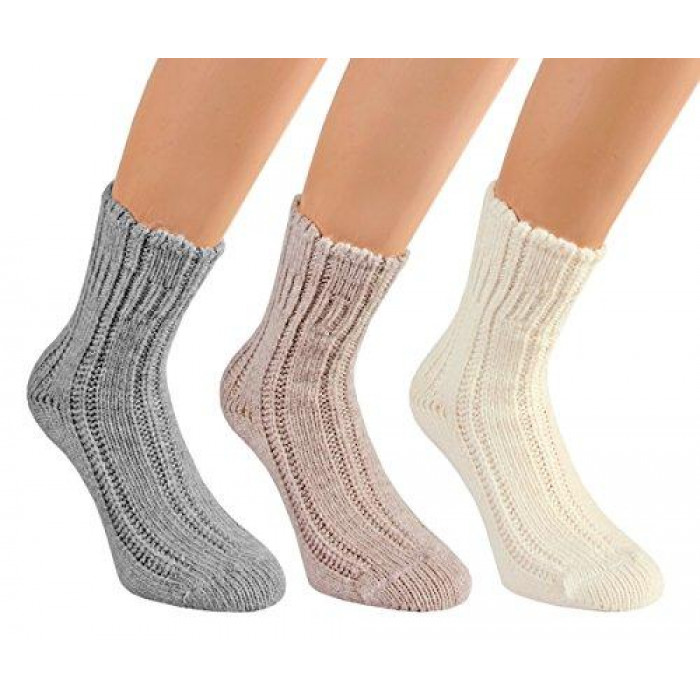 14432- Dámske teplé vlnené ponožky "BETTSOCKE"- 2 páry/bal.