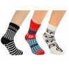 14461- Dámske domáce ponožky s gumenou podrážkou "ABS" - 1 pár