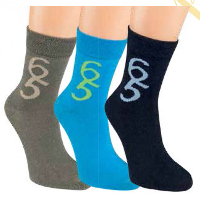 20853-A-  Detské ponožky „NUMMER 6/5“ - 3 páry/bal.