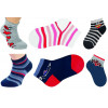 21136- Detské členkové ponožky "BOY & GIRL" - 3páry/bal.