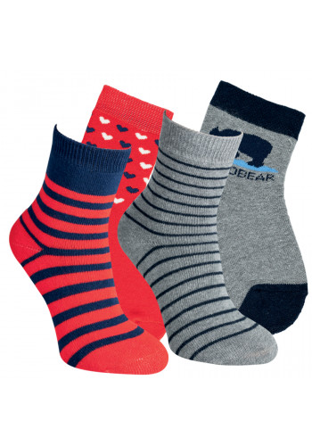 22122- Detské froté ponožky "BOY & GIRL"-2páry/bal.