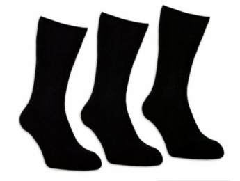 31040- Pánske bavlnené zdravotné ponožky XL "SCHWARZ" - 3 páry/bal.
