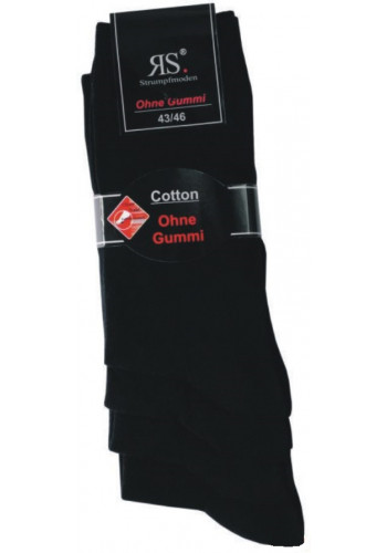31188- Pánske bavlnené elastické zdravotné ponožky "SCHWARZ" - 4 páry/bal.