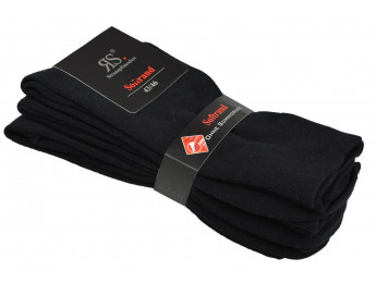 31196- Pánske bavlnené zdravotné ponožky "BLACK" - 3 páry/bal.