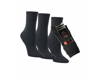 31210- Pánske bavlnené zdravotné ponožky "ANTHRAZIT" - 3 páry/bal.