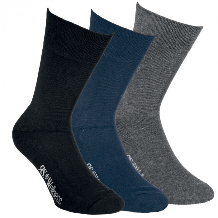 32034- Pánske wellness ponožky s froté chodidlom "DUNKEL" - 2 páry/bal.