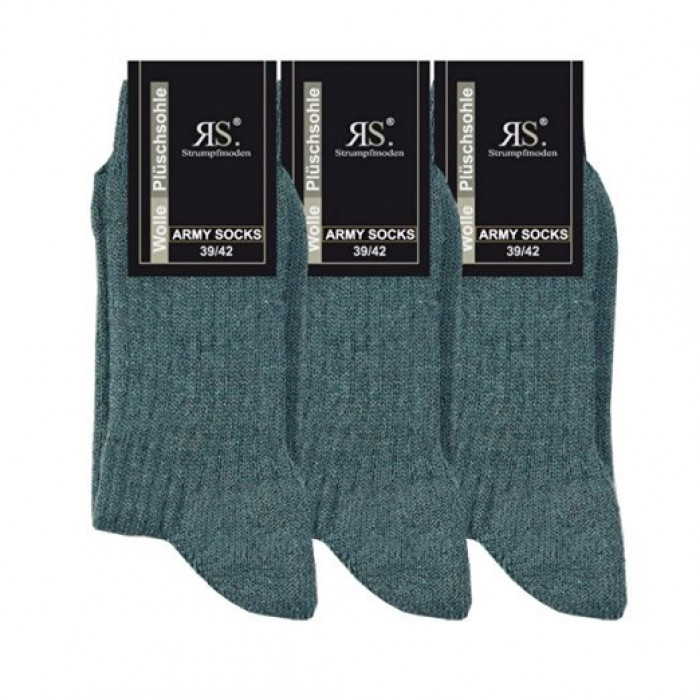 33327- Pánske vlnené vojenské ponožky - 3 páry/bal.