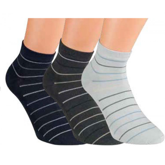 35168- Pánske bavlnené členkové ponožky "GRANIT" - 3 páry/bal.