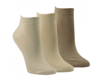 35200- Pánske bavlnené členkové ponožky „NATUR“ - 3 páry/bal.