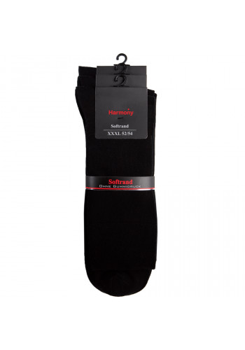 31039- Pánske bavlnené zdravotné ponožky XXXL "SCHWARZ" (52/54) - 3 páry/bal.