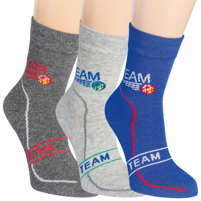 20840- Detské ponožky „TEAM“- 3 páry/bal.