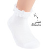 21094- Dievčenské krajkové bavlnené ponožky "RÜSCHEN"- 3 páry/bal.